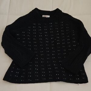 Banana Republic Black Knit Crewneck Sweater - Classic Women's Sweater